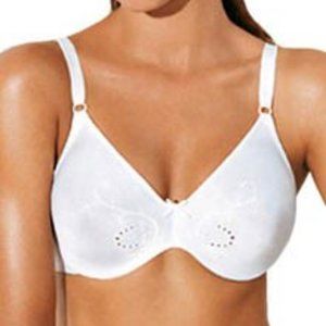 (2) LILYETTE Minimizer Lycra BRAS - size 36C  - Style 0410 - NWT white, black